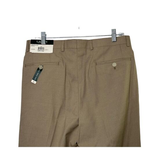 Lauren Ralph Lauren Tan Flat Front Pant Lightweight Men's 32x32 NEW - Picture 8 of 9